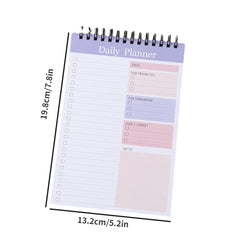 35 Sheets Daily Planner Notepad Undated Tear Off To-Do List Organizer