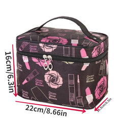 Large Travel Makeup Bag Waterproof Cosmetic Case for Women and Girls