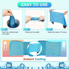 6pcs Microfiber Cooling Towel for Sports Gym Yoga Camping