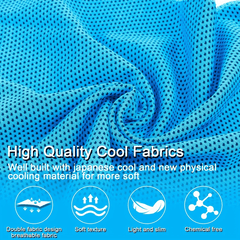 6pcs Microfiber Cooling Towel for Sports Gym Yoga Camping