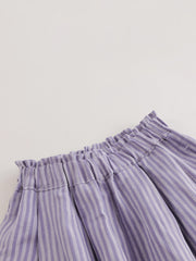 MARC&JANIE Girls Linen Stripe Wide Leg Pants