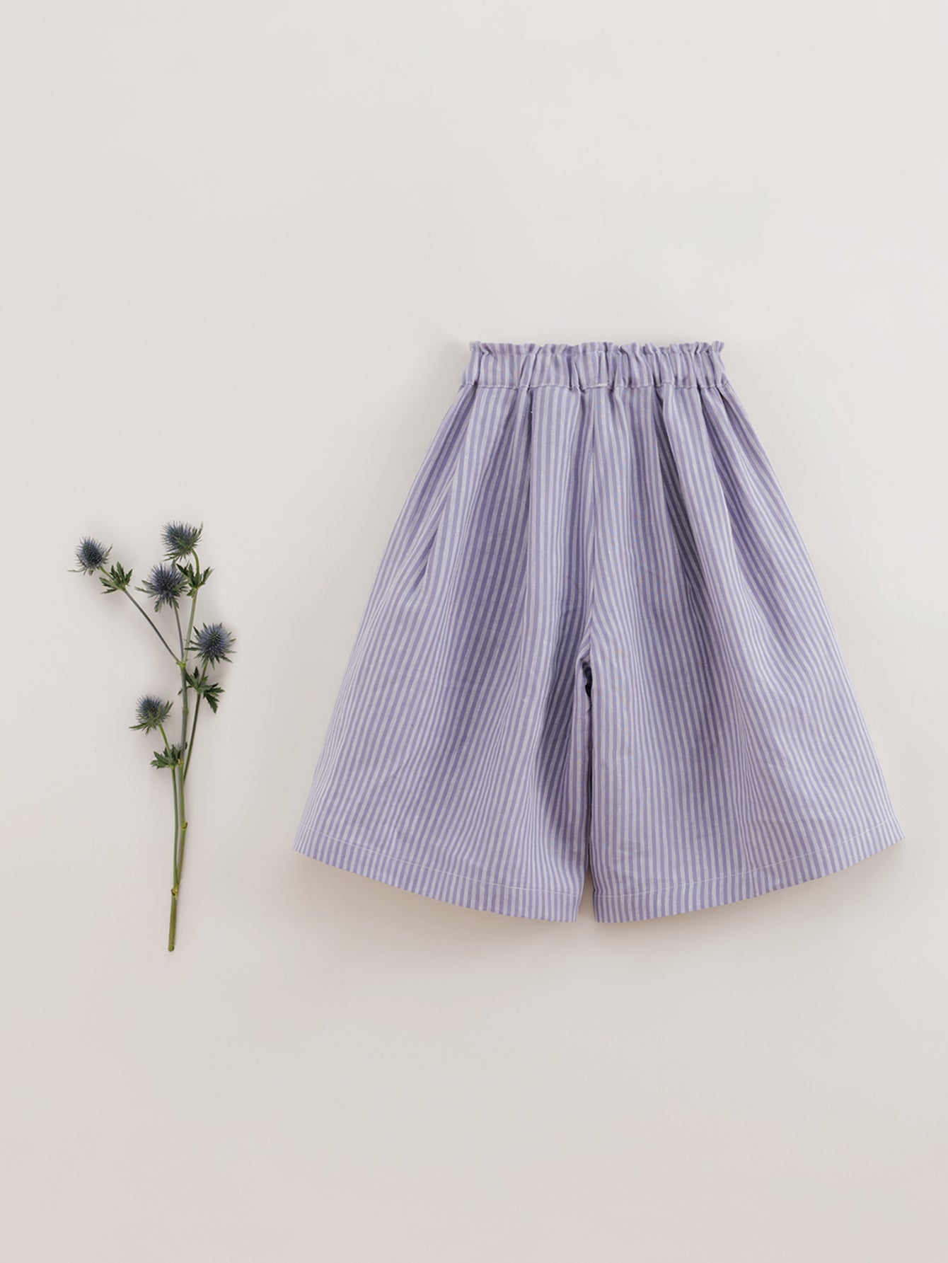 MARC&JANIE Girls Linen Stripe Wide Leg Pants