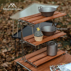 Portable Three Tier Camping Rack For Outdoor Picnics And BBQs