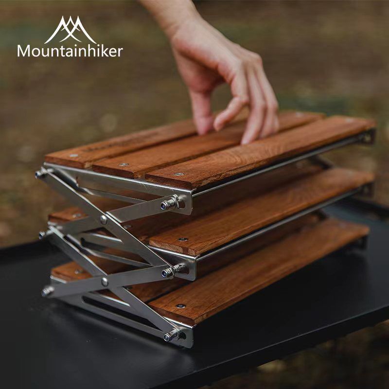 Portable Three Tier Camping Rack For Outdoor Picnics And BBQs