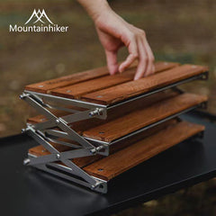 Portable Three Tier Camping Rack For Outdoor Picnics And BBQs