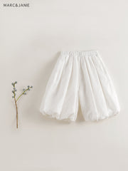 MARC&JANIE Girls Bubble Cropped Pants Elastic Band Leg & Waist Comfy Fit