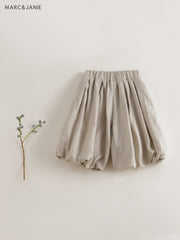 MARC&JANIE Girls Bubble Cropped Pants Elastic Band Leg & Waist Comfy Fit