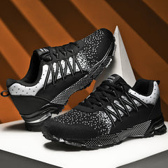 Men's Lace up Sneakers Lightweight Breathable Athletic Shoes