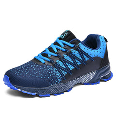 Men's Lace up Sneakers Lightweight Breathable Athletic Shoes