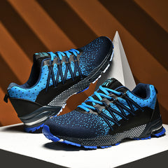 Men's Lace up Sneakers Lightweight Breathable Athletic Shoes