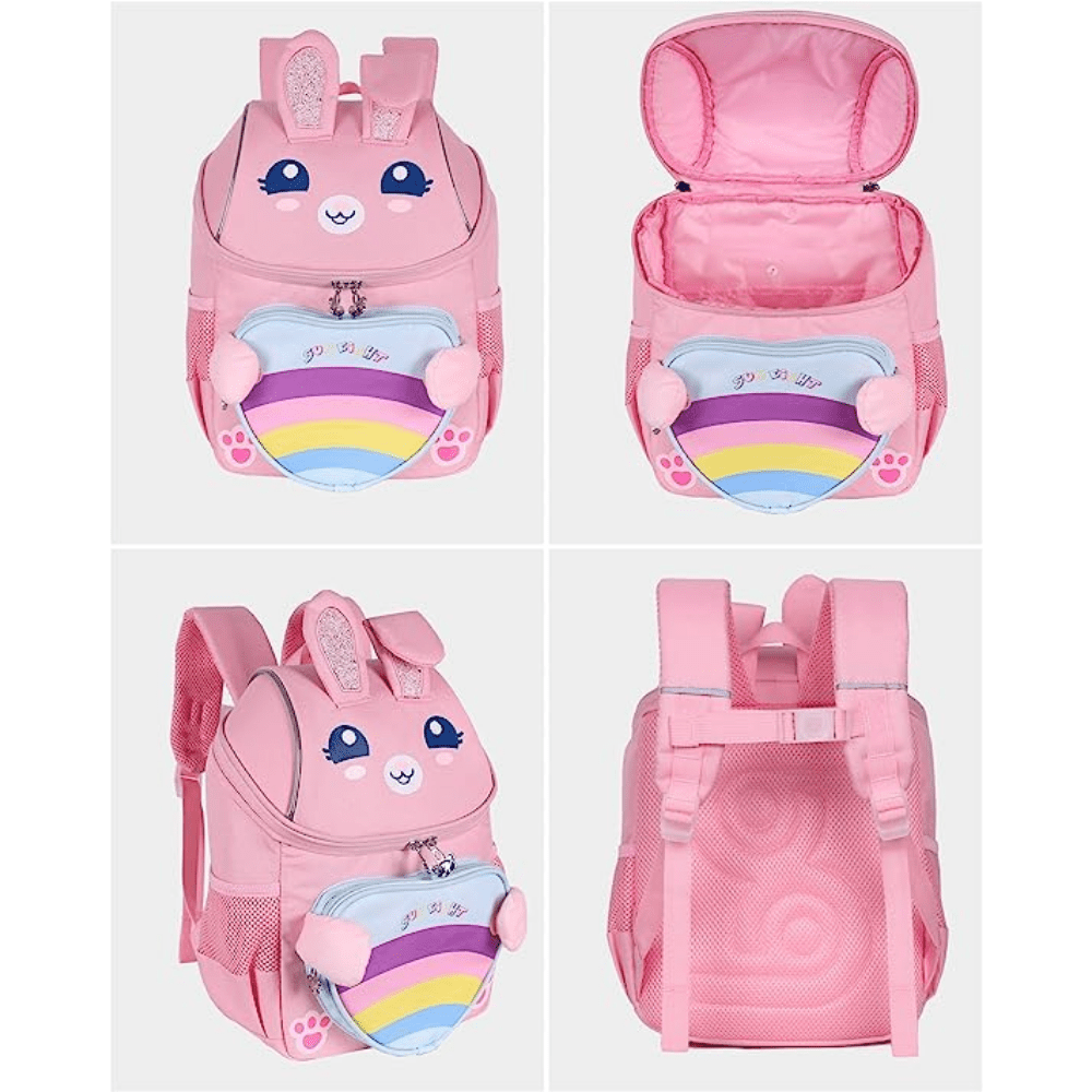 Rabbit Unicorn Girls Backpack Kindergarten Lightweight School Bag