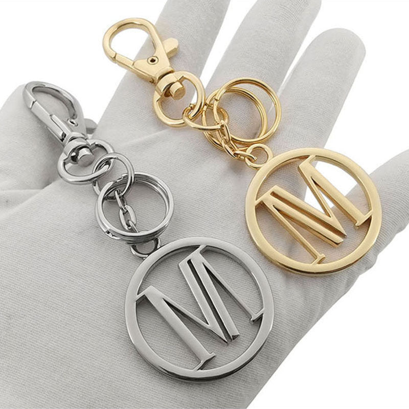 Creative Hollow Round Keychain Pendant Backpack Ornament