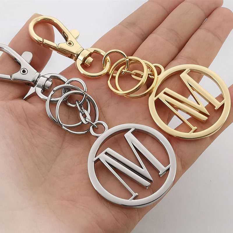 Creative Hollow Round Keychain Pendant Backpack Ornament