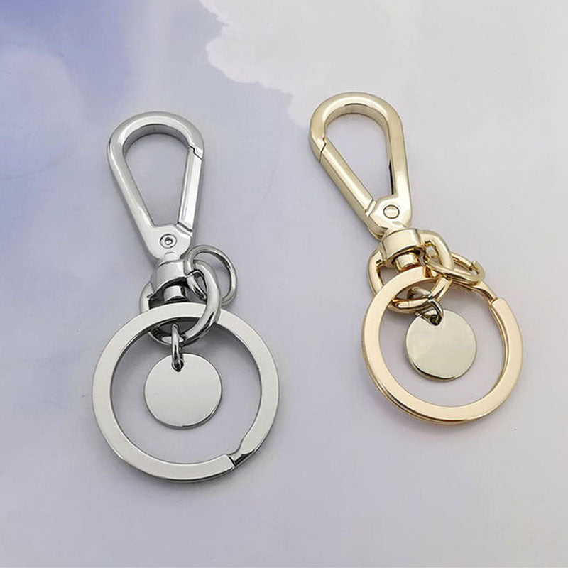 Creative Hollow Round Keychain Pendant Backpack Ornament