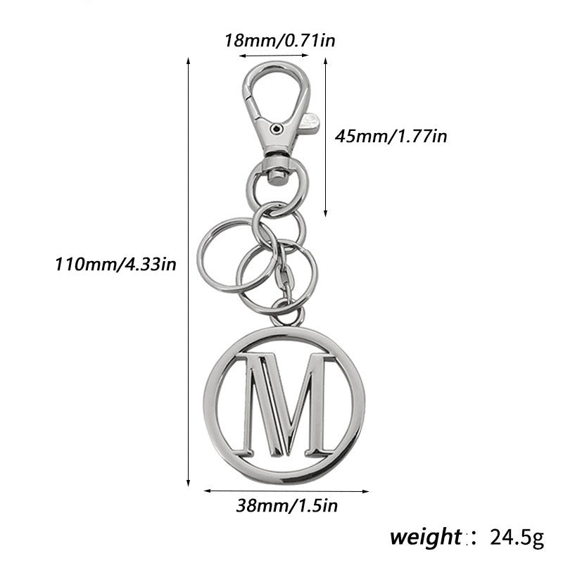 Creative Hollow Round Keychain Pendant Backpack Ornament