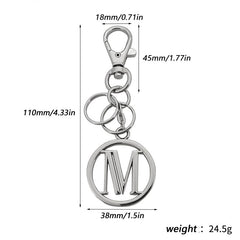 Creative Hollow Round Keychain Pendant Backpack Ornament