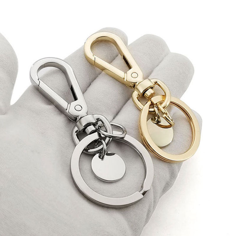 Creative Hollow Round Keychain Pendant Backpack Ornament