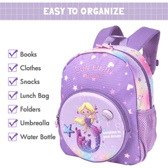 Kids' Cartoon Mermaid Dinosaur Astronaut Unicorn Backpack