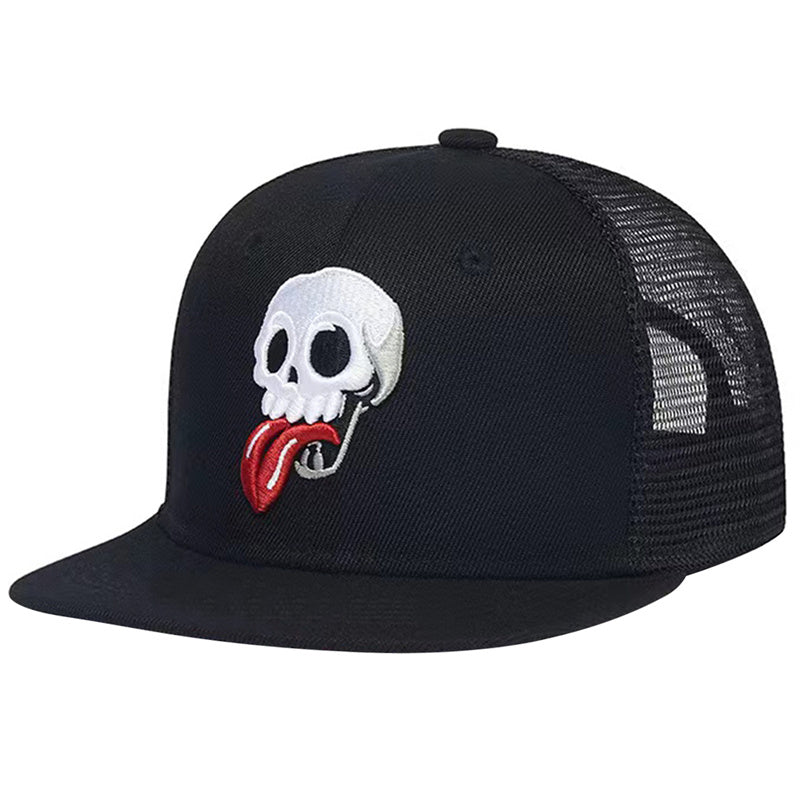 Unisex Skull Embroidery Baseball Cap Sunshade