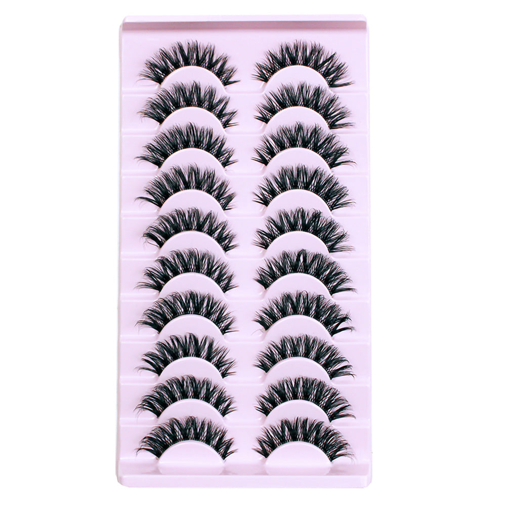 10 Pairs 3D Mink Lashes Natural False Eyelashes Fluffy Soft Wispy