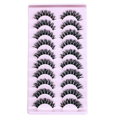 10 Pairs 3D Mink Lashes Natural False Eyelashes Fluffy Soft Wispy