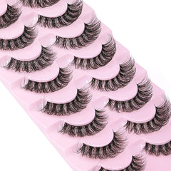 10 Pairs 3D Mink Lashes Natural False Eyelashes Fluffy Soft Wispy
