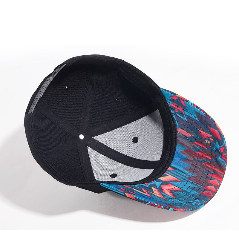 Sunshade Embroidery Print Adjustable Baseball Cap for Outdoor Sport