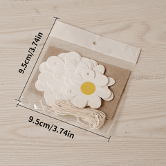 2pcs Small Daisies Chrysanthemum Flag Banner Party Decorations