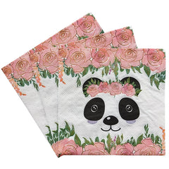 20pcs Panda Napkins for Wedding Party Decoration