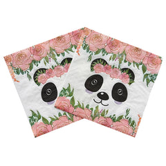 20pcs Panda Napkins for Wedding Party Decoration
