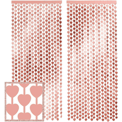 Heart Star Foil Curtain Bachelorette Wedding Decor