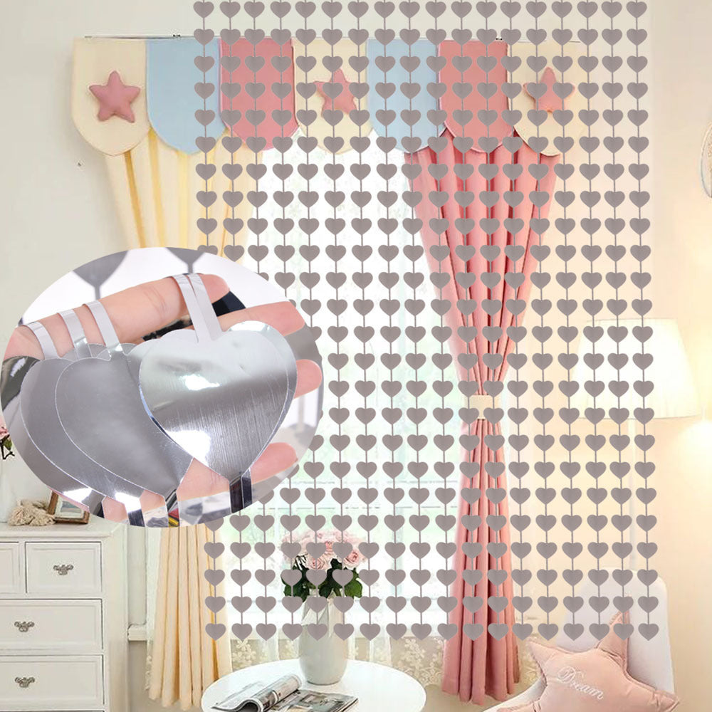 Heart Star Foil Curtain Bachelorette Wedding Decor