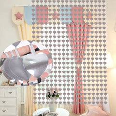 Heart Star Foil Curtain Bachelorette Wedding Decor