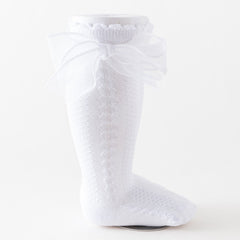 Baby Girls Lace Bowknot Princess Socks Knee High Socks Toddlers Children s Socks