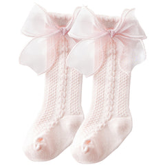 Baby Girls Lace Bowknot Princess Socks Knee High Socks Toddlers Children s Socks