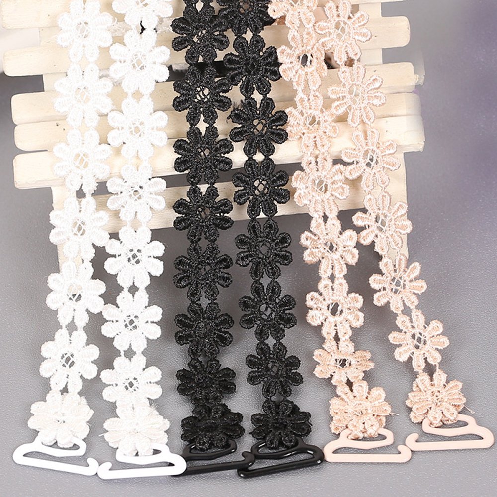 Floral Lace Shoulder Straps Invisible Adjustable Underwear Straps