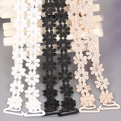 Floral Lace Shoulder Straps Invisible Adjustable Underwear Straps