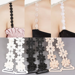 Floral Lace Shoulder Straps Invisible Adjustable Underwear Straps