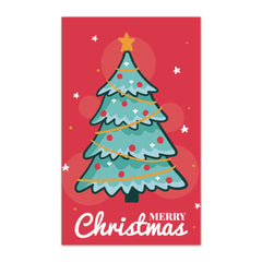 50pcs Mini Thank You Xmas Card Cartoon Greeting Card Christmas Packaging