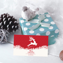 50pcs Mini Thank You Xmas Card Cartoon Greeting Card Christmas Packaging
