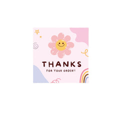 50pcs Square Thank You Card Copperplate Paper Business Card Gift Packaging