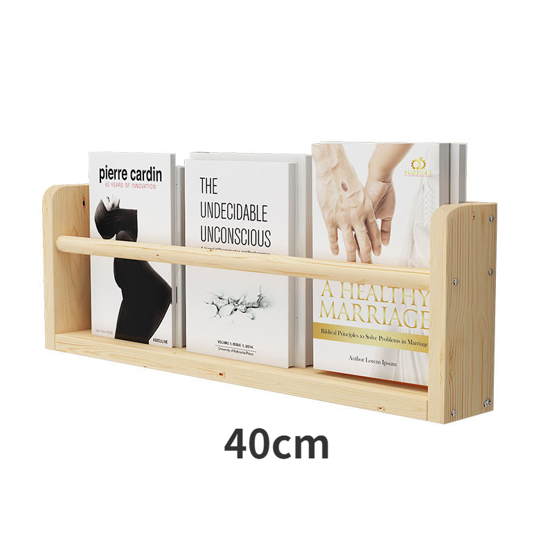 Wall Storage Shelf for Kids Room - Wooden Bookcase