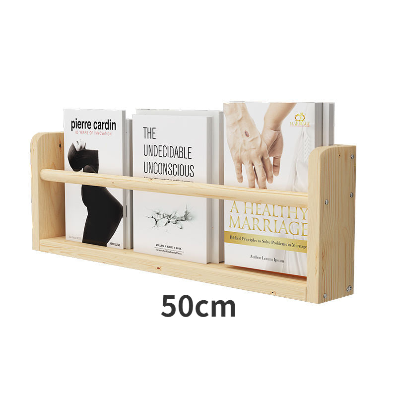 Wall Storage Shelf for Kids Room - Wooden Bookcase