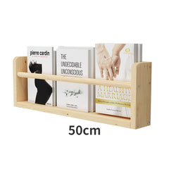 Wall Storage Shelf for Kids Room - Wooden Bookcase