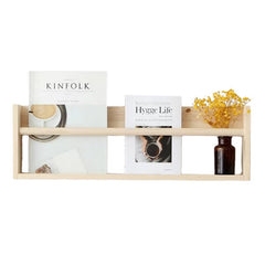 Wall Storage Shelf for Kids Room - Wooden Bookcase