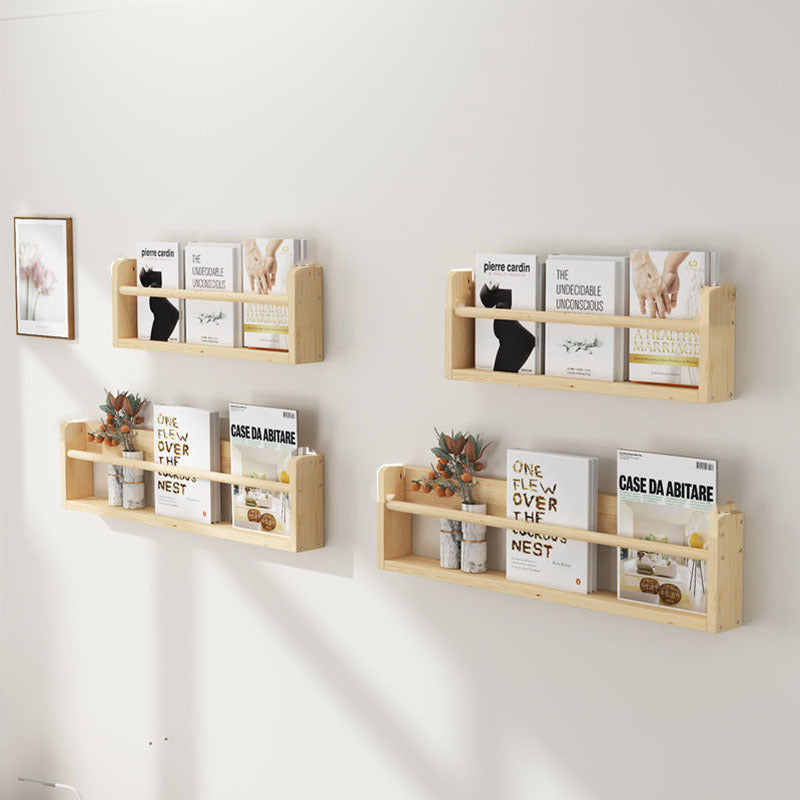 Wall Storage Shelf for Kids Room - Wooden Bookcase