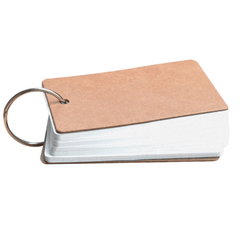 2pcs 50 Sheets Portable Binder Notes Flash Cards Memo Pads Blank DIY