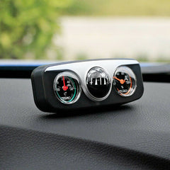 Car Compass Thermometer Hygrometer Ornament Guide Ball 3 in 1 Accessories