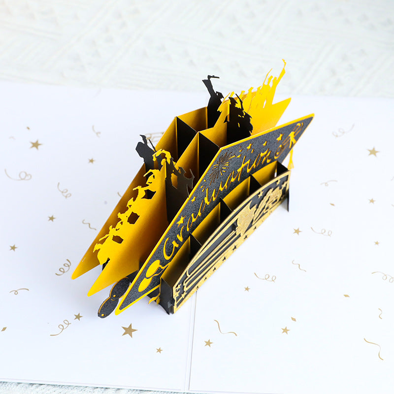 Graduation Blessing 3D Pop up Card For Classmate Memorial Gift