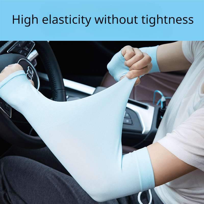 UV Protection Ice Silk Sunscreen Sleeves for Women Driving